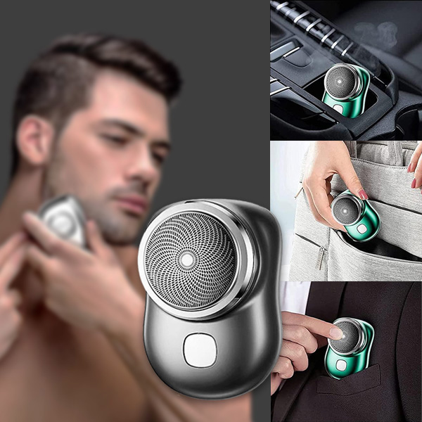 Nešiojama mini elektrinė barzdaskutė - įkraunama per USB, visam kūnui | RAZOMATIC