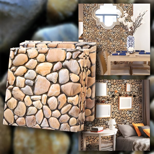 3D sienų plytelės su akmens efektu - nulupk ir priklijuok | STONEBLOCKS