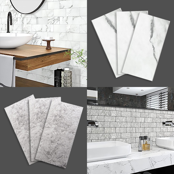 3D Lipnios sienų plytelės - 10 vnt. pakuotė, Akmuo arba Granitas | INSTATILE