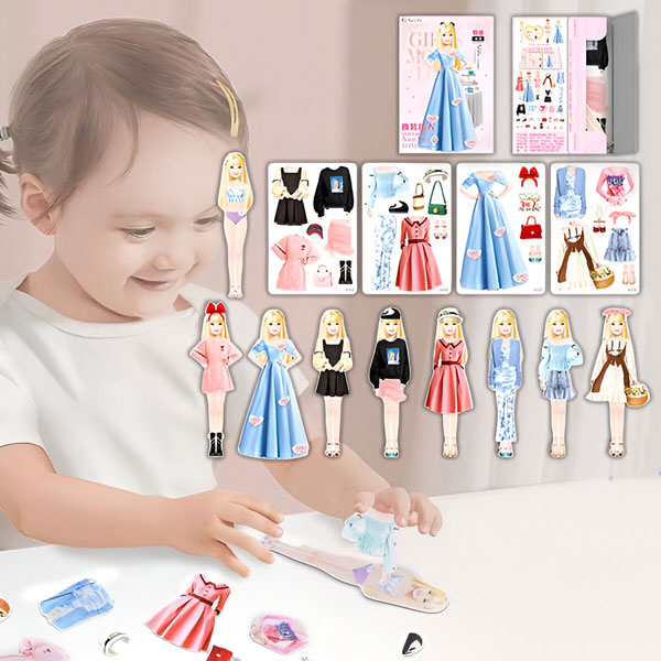 Magnetinė princesė lėlė aprengimui | MAGDRESSY