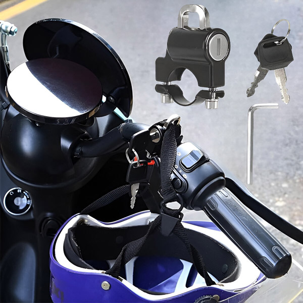 Šalmo užraktas, apsaugantis nuo vagysčių | MOTOLOCKA