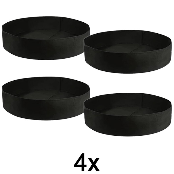 4x Tekstilinė pakelta lysvė – 90 x 30 cm, kvėpuojantis veltinis | PLANTIE