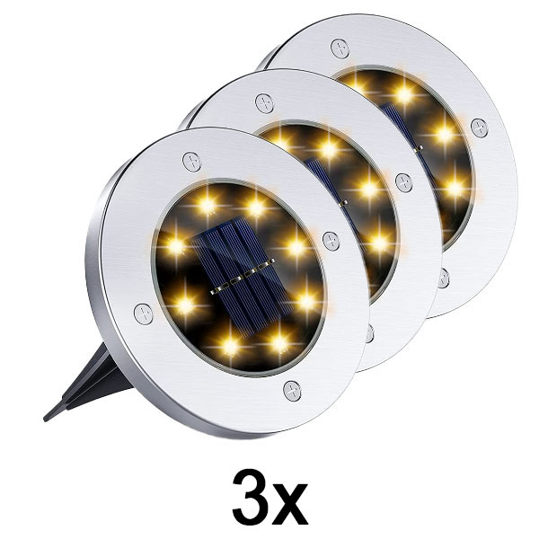1x Lauko saulės grindų šviestuvai (3 vnt.) | LUMIGARD