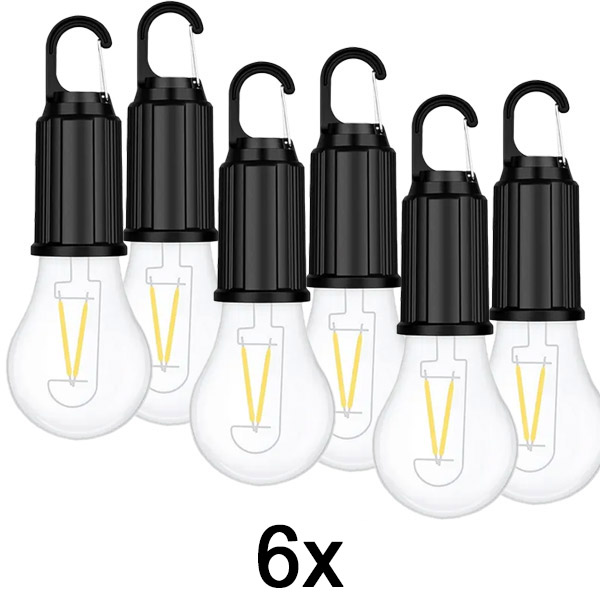 3x Belaidės įkraunamos lemputės (2 vnt. rinkinys, iki 8 val.) | LUMINKA