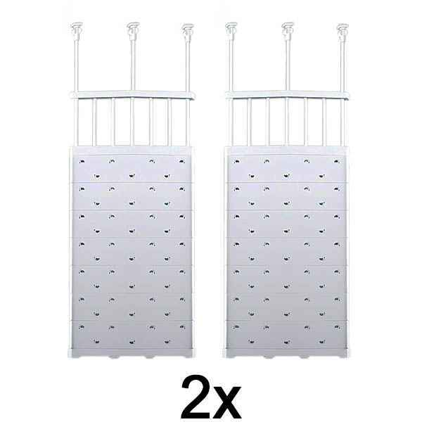 2x Išplečiama įtempiama lentyna (48-80 cm, be gręžimo) | SHELFEXPEND