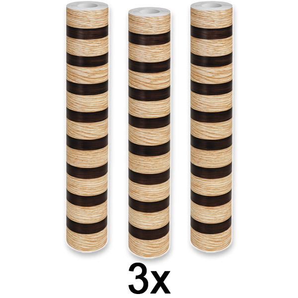 3x Lipni medžio efekto sienų panelė | LINEWALL