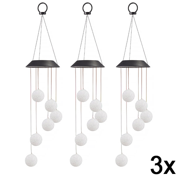 3x Pakabinamas saulės energijos LED sodo šviestuvas | AURAWIND