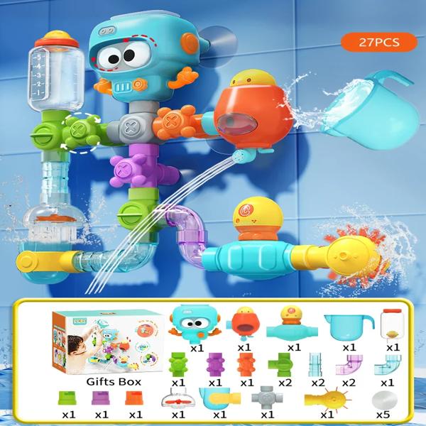 Vakuuminis vonios suktuko žaislas su siurbtukais (27 vnt./rinkinys) | OCTOYFUN