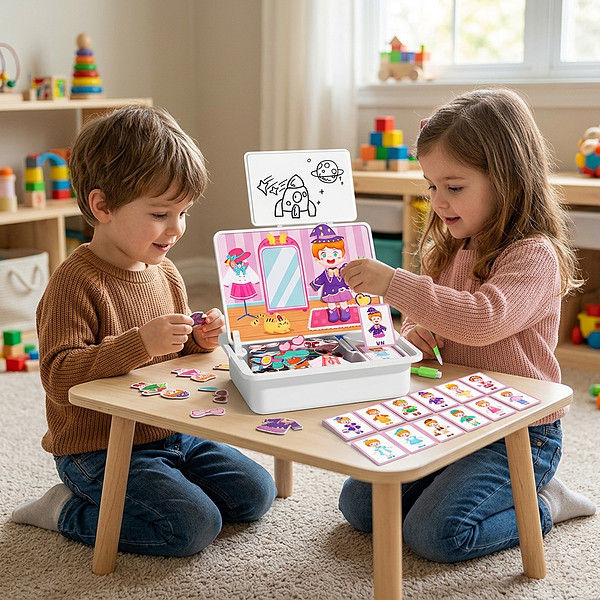Magnetiniai mokomieji statybiniai blokeliai | PUZZMAG
