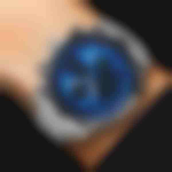 Dvigubo ciferblato plieninis laikrodis | WATCHROX